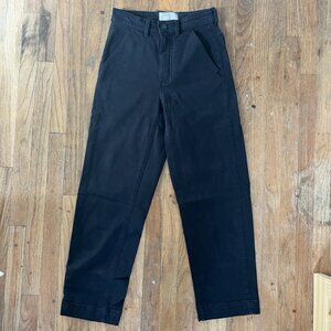 Everlane Straight Leg Crop (Long) in Black
